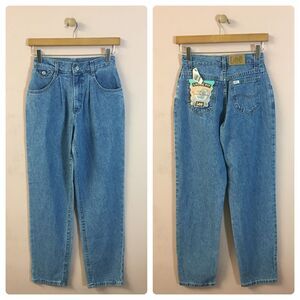 Vintage DeadStock Lee NWT Girls Size 14/26 Light Medium Wash Loose Fit Mom Jeans